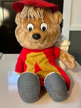 Vintage Alvin and the Chipmunks 18" Pull String Talking Plush 1983 CBS Toys